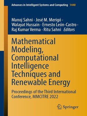 cover image of Mathematical Modeling, Computational Intelligence Techniques and Renewable Energy